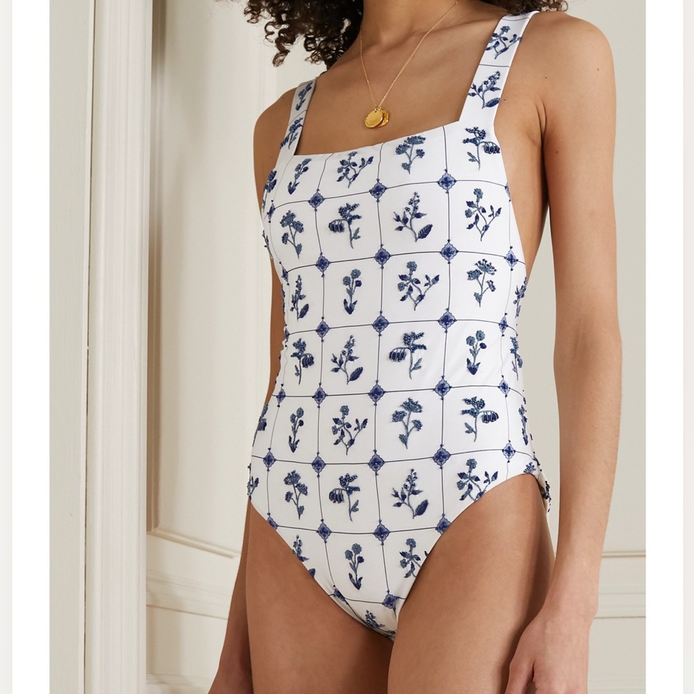 Agua by Agua Bendita Embellished One-Piece Swimsuit Bodysuit